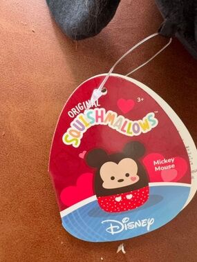 Disney Original Squishmallows Mickey Mouse Plush Tag